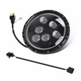 7 Inch Led Headlight H4 H13 High Low Beam 60W Drl Fit Davidson Harley With H4-H13 Adapter